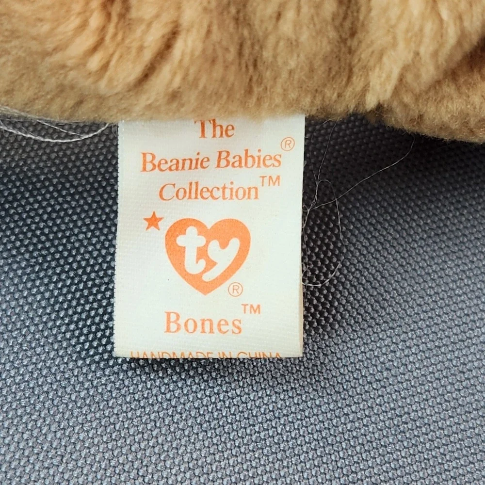 Ty Beanie Babies Bones The Dog 1993 Toy Plush